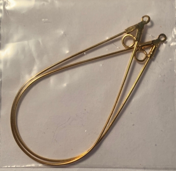 Ohrhänger Tropfen gold